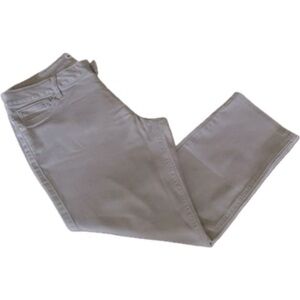 Nygard Jeans Faux Zipper Stretch Slip On Comfortable/Relaxed Soft Light Grey 16